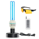 36Watts UV Sanitizer Lamp with Remote Control Powerful UVC Light with E26 Base for Basement/Bedroom/Kitchen/Office/Storehouse/Ca