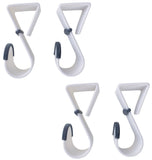 Space Saver Over the Door Hooks, These Uniquely Styled Space Saving Devices Give You Extra Storage (4 Hooks)
