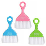 PEOVLVN 3 Pcs Mini Dustpan and Brush Set, Colorful Small Broom and Dustpan