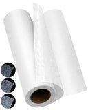 PLANTIONAL Double Sided Iron On Adhesive Film: 11.8 inch x 10 Yards Light Weight Double-Sided Press-on Patch Heat Melt Fabric Gl