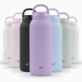 Ello Cooper Twist 40oz Stainless Steel Water Bottle with Chug Lid | Leak Proof | Double Walled and Vacuum Insulated | Built in C