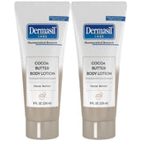 Dermasil Body Lotion, Cocoa Butter, 2-Pack - Non-Greasy, Fast-Absorbing, Sweet Scent, 8 Oz Ea