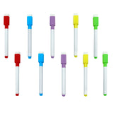 Eduway Dry Erase Whiteboard Marker Set Of 10 With Eraser Cap |Refillable Black Marker Pens |Easily Erasable Ink | Perfect For Wr