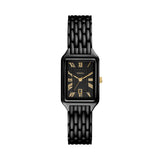 Fossil Women's Raquel Three-Hand Date Black Stainless Steel Watch