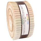 Robert Kaufman 21/2 Strips Kona Cotton Not Quiet White 40 Piece