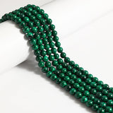 60pcs 6mm Natural Malachite Beads Gemstone Beads Round Loose Beads for Jewelry and Bracelets Making