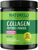 NATURELO Collagen Peptide Powder, Hydrolyzed Collagen Type I & III, Skin Hair & Joint Health - Unflavored, 16 Ounces | 45 Servin
