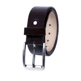 Znb Premium Brown Leather Belt For Men Styles Design With Silver Buckle Durable, Stylish & Comfortable