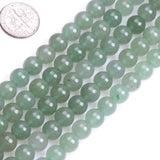GEM-Inside Aventurine Jade Gemstone Loose Beads Round Smooth Green Natural 8mm Crystal Energy Stone Power Beads for Jewelry Maki