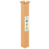IDL Packaging Tall Moving & Shipping Boxes 4x4x36 inches (10-Pack) - Extra Strength 200 lb Kraft Corrugated Packing Boxes for Mo