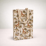 Jungle Theme Large Gift Bag Vibrant Nature Print, Sturdy Duplex Paper, EcoFriendly Reusable Bag for Clothes, Toys, Hampers &