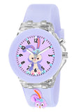 Shocknshop Silicone 3D Teddy Children Kids Multi Color Analog Led Lights Watch For Girls Gift Birthday Baby Girl Watches Suitabl