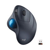 Logitech M570 Wireless Trackball Mouse - Ergonomic Design with Sculpted Right-Hand Shape, Compatible with Apple Mac / Microsoft,