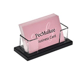 PecMuikee Business Card Holder for Desk,Acrylic Business Card Display Stand,Multiple Business Card Holders for Office, Exhibitio
