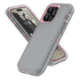 For iPhone 13 Pro Max Case , iPhone 12 Pro Max Case, Heavy Duty Shockproof 3 in 1 Silicone Rubber Hard PC Rugged Durable Phone C