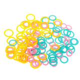 Atorse 120 Pieces Plastic Crochet Stitch Marker Ring Knitting Stitch Marker Knitters Tool