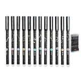 HOMVERA Erasable Gel Ink Pens 0.5mm Fine Point Writing Pens with Eraser, Smooth Correction Pen Set for School Notes, Journaling,