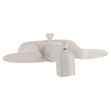 Valterra PF223261 Faucet 4 Tub W/Shower D-Spud White 2-Lever Handle