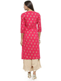 Gosriki Women'S Cotton Kurta (Kur190052-Xxl_2Xl_Pink),2xl,,B07QBG1ZL2