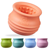 Dog Enrichment Treat Toy, Long-Lasting Wobbly Interactive Freeze Lick Toys for Dogs, Stuffable Puzzle Feeder Toy for Boredom, Si