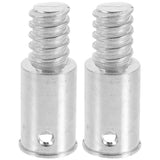 Gatuida 2 Pcs Broom Handle Threaded End Replacement American Thread Handle Threaded End for Push Broom Pole Adapter for Extensio