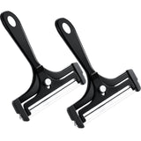 Boao 2 Pack Adjustable Wire Cheese Slicer Stainless Steel Thickness Slicer Cutter Replacement Kitchen Cooking Tool for Soft, Sem