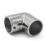 NRC&XRC Heavy Dudy Marine Grade 316 Steel Stainless 2-Way Boat Hand Rail Fitting 90 Degree Elbow for 7/8 O.D. Tube