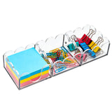 Cryozeo Magnetic 3in1 Acrylic Sticky Note Holder, 3inch x 3inch Post It Notes & Memo Pad Dispenser, Desk Organizer for Office, Home,