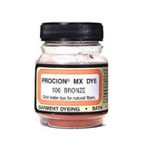 Jacquard Procion Mx Dye Undisputed King of Tie Dye Powder Bronze 2/3oz Net Wt Cold Water Fiber Reactive Dye Made in USA