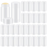 Teenyyou 30 Pcs Empty Deodorant Containers Twist up Filling Stick Plastic Deodorant Container Refillable Bottles Bottomfill Roun