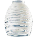 Westinghouse Lighting Corp Glass Shade, Clear with White Rope Design (81314)