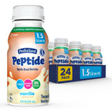 PediaSure Peptide 1.5 Cal, Peptide-Based Formula, Sole-Source Nutrition Drink for Tube Feeding or Oral Nutrition, Vanilla, 8-fl-