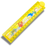 IsVi Folding Ruler Scale 15cm30cm for Kids (Pack of 1) Geometry Drawing Stencil, Shape Template, Adjustable Foldable Ruler fo