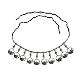 Banjara Kamarbandh Bohemian Oxidized Silver Kamarpatta Flower & Bird Design Fashion Adjustable Fancy Waist Belt For Women & Girl