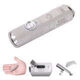 RovyVon A3 Pro G4 USB-C Rechargeable 7000K EDC Flashlight, 650 High Lumen Ultra Bright with Cool White, Momentary On, Lock Mode,