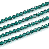 500pcs Czech Faceted Round Crystal Glass Beads 4mm Small Tiny Spacers Bulk Emerald Green
