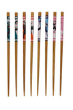 My Hero Academia 4 Pairs Collectible Anime Bamboo Chopsticks 8.85 Inches Long Gift Set