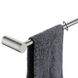 JQK Towel Bar Brushed, 18.5 Inch 304 Stainless Steel Thicken 0.8mm 2 Pieces Towel Rack Bathroom Wall Mount, Useable Length 16 In