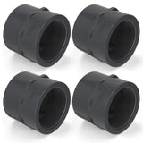 Fiwochic 4 Pcs 3 Inch PVC Pipe Fitting Female Adapter Schedule 80 Socket x Npt Compatible with 835 Series Heavy Duty Industrial