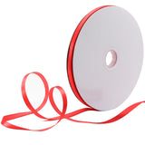HARSKIYER 100 Yards 1/4 Inch Red Satin Ribbon, Solid Fabric Ribbon Roll for Gift Wrapping, Floral Bouquets, Wedding, Party, Hair