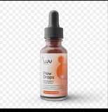 LUV Flow Drops: Adaptogen Mushroom Blend for Mental Clarity & Energy, Vegan Keto, Focus & Immunity Support, Lion's Mane, Cordyce