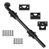 Tandefio 12 Cane Bolt for Gate Heavy Duty Solid Brass Slide Dutch Door Bolt Latch Oil Rubbed Bronze Hardware Locks Attic Latch f