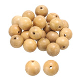 HARFINGTON 200pcs Natural Wooden Beads 8mm Boxwood Round Polished Loose Bead Smooth Spacer Balls Beading for Jewelry Making Brac