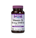 Bluebonnet Nutrition Vitamin D3 2000 IU50 mcg High Potency Immune Support, High Absorption Cold-Water Fish Liver Oil & Plant-Bas
