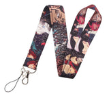 Pinstant Jujutsu Anime Manga Kaisen 17.7 Neck Lanyard Keychain Holder ID Badge Mobile Phone Pin Strap