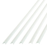 FASDE 47 in. Decorative Vinyl Outside Corner Trim Matte White (5 Pack)