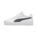 Puma Carina Sneaker, White-Mineral Gray Gold, 6 Us Unisex Big Kid