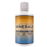 Miracles of Health Liquid Chelated Minerals - Organic Humic Fulvic Mineral Blend - 72+ Plant-Based Minerals, 20 Essential Amino