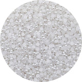 INSPIRELLE 3600pcs 5mm White Flat Back Half Round Pearl Cabochon Pearl Flatback for DIY Craft