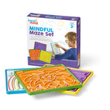 hand2mind Mindful Maze Boards, Learn Breathing Patterns, Mindfulness for Kids Anxiety Relief, Tactile Sensory Toys, Play Therapy